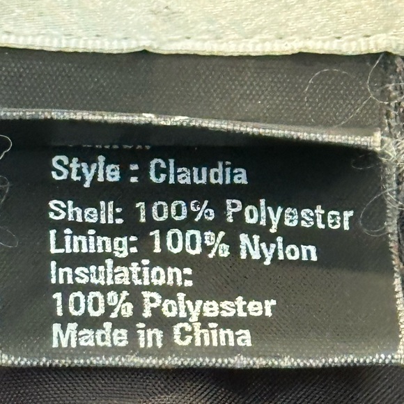 VTG Obermeyer Cropped Winter Coat Jacket Womens 8 Black Quilted Moto - Picture 6 of 12